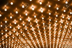 Photo Of Theater Marquee Lights With Rows Of Lightbulbs On A