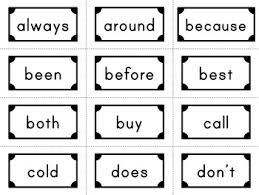 Second Grade Dolce Sight Words 46 Flash Cards