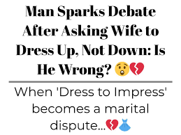 man sparks debate after asking wife to