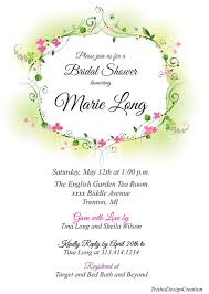Flower Theme Bridal Shower Invitation