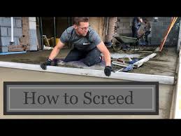 how to floor screed with sand and