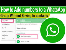 how to add members in whatsapp groups