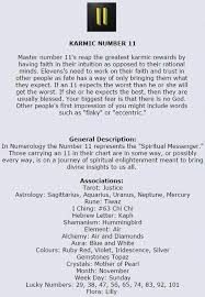 Karmic Number 11 Bestastrologysignsstars