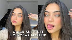 quick but cute makeup look you