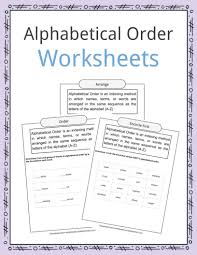 The hindi alphabet consists of 45 letters based on pronunciation. Alphabetical Order Worksheets Examples Definition Kidskonnect