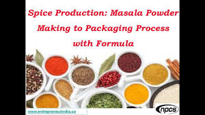 Spice Production Masala Powder Making To Packaging Process With Formula