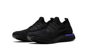 The nike epic react flyknit in black and racer blue release date during february 2018 for $150. Nike Epic React Flyknit Black Racer Blue Hypebeast