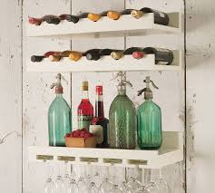 diy home bar shelves wine glass shelf