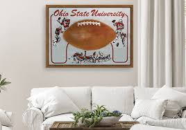 Retro Ohio State Football Art Art