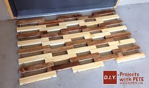 how to make a wooden floor mat free plans