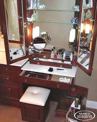 Create a cosy corner for dressing in any room with this dressing table set, which includes a table, mirror and seat. Vanity Dressing Table With Mirror And Lights Ideas On Foter