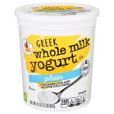 giant greek yogurt plain whole milk