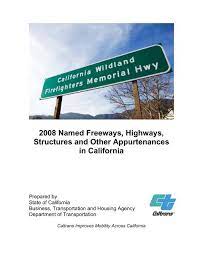 2008 Named Freeways Highways