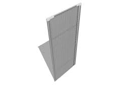 White Aluminum Retractable Screen Door