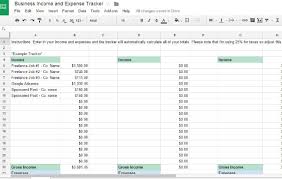 Free Business Income And Expense Tracker Worksheet