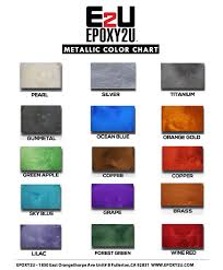 Metallic Color Chart Pro Surface Epoxy