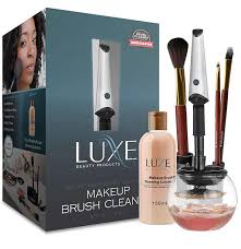 luxe makeup brush cleaner with usb charging station