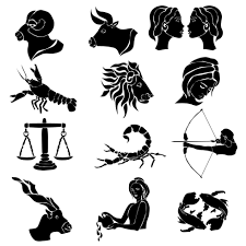 zodiaco conjunto de doce siluetas