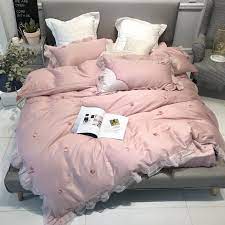 pink princess bedding set full cotton