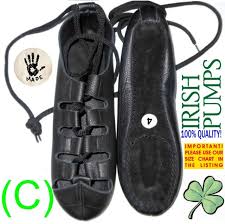 Irish Dance Shoes Dancing Leather Comfort Reel Pumps Hard Jig Ghillie Cc