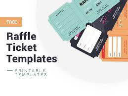 25 raffle ticket templates printable
