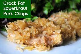 crock pot sauer pork chops