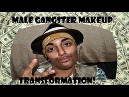 male gangster makeup look subscriber