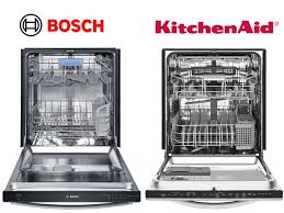 A dishwasher is a mechanical device for cleaning dishes and eating utensils. Comparing Kitchenaid Dishwashers To Bosch Dishwashers Fred S Appliance