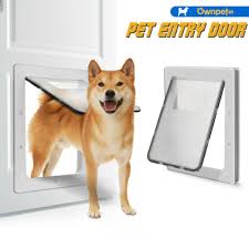 pet dog flap dual entry door magnetic