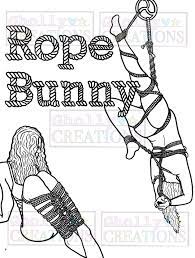 Rope Bunny Adult/bdsm/kink Coloring Page - Etsy