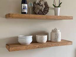 Wood Floating Shelf 2 Inch Thick 10