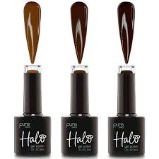 halo gel nails chocolate box gel polish