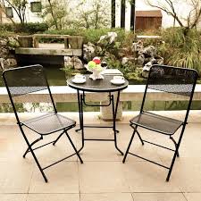 Metal Folding Outdoor Patio Bistro Set