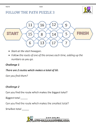 Math puzzles in pdf format for children from first grade, second to sixth grades. Free Math Puzzles Addition And Subtraction