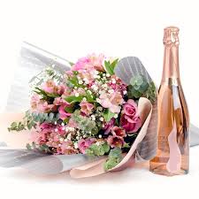 a cly affair flowers prosecco gift