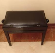 adjule piano bench with storage