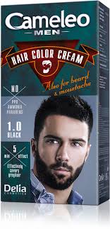 Mens black hair dye is usually more expensive because they know most men would feel a little stupid buying a product for women. Delia Cameleo Men Hair Beard Dye Colour Cream No Ammonia 1 0 Black 30ml