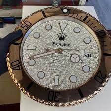 Quartz Daimond Wall Clock Rolex Size