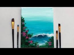 Ocean Waves Acrylic Painting For
