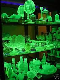 People are exposed to radioactive materials every day and, while we wouldn't recommend eating or drinking from them, these pieces weren't actually considered harmful. Uranium Glass Is Glass Which Has Had Uranium Usually In Oxide Diuranate Form Added To A Glass Mix Before Melting For Coloration And Some People Have Collections Some Of Them Quite Radioactive