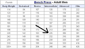 Bench Press Chart Body Weight