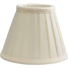 Ivory Pleated Clip On Candle Shade Use