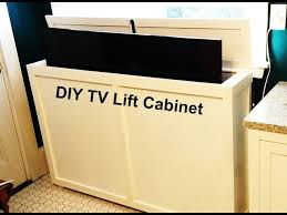 diy tv lift cabinet you