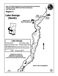 Lake George North Contour Map