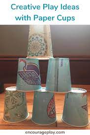creative play ideas with paper cups