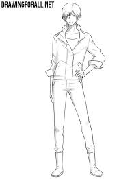 Skinny jeans drawing at paintingvalley com explore collection of. How To Draw An Anime Character