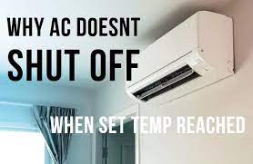 ac does not shut off when set temp