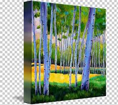aspen tree canvas print art png