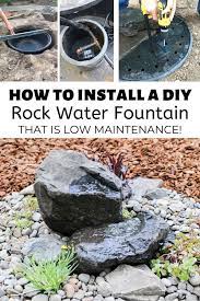 how to install a diy rock water