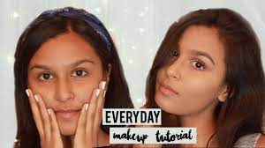 indian skin quick college work makeup